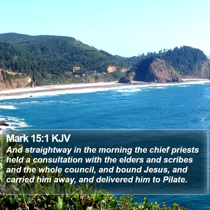 Mark 15:1 KJV Bible Study