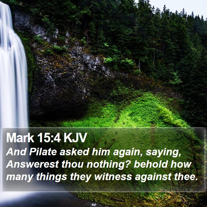 Mark 15:4 KJV Bible Study