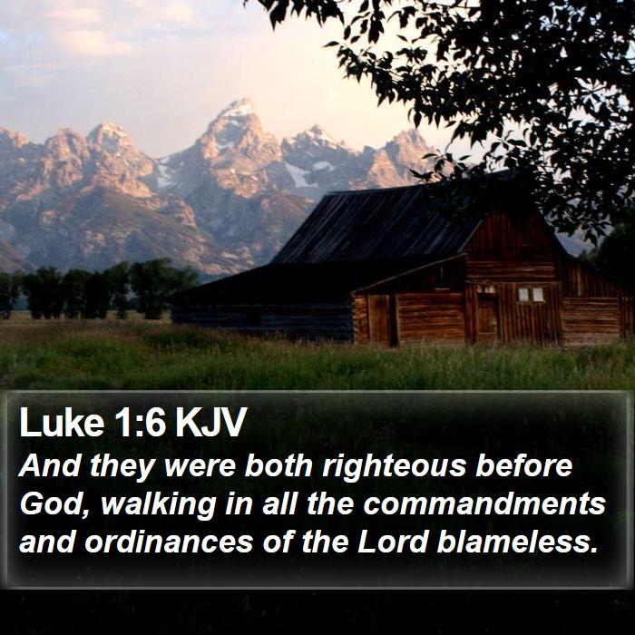 Luke 1:6 KJV Bible Study