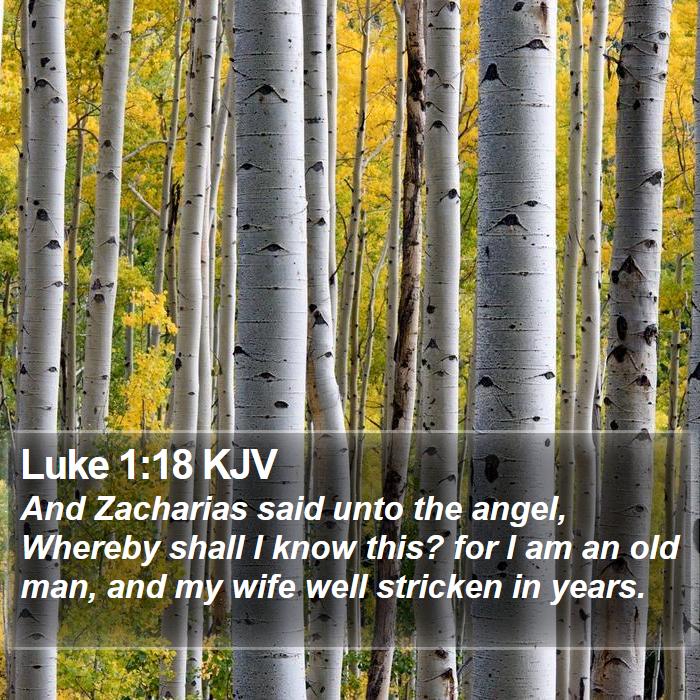 Luke 1:18 KJV Bible Study