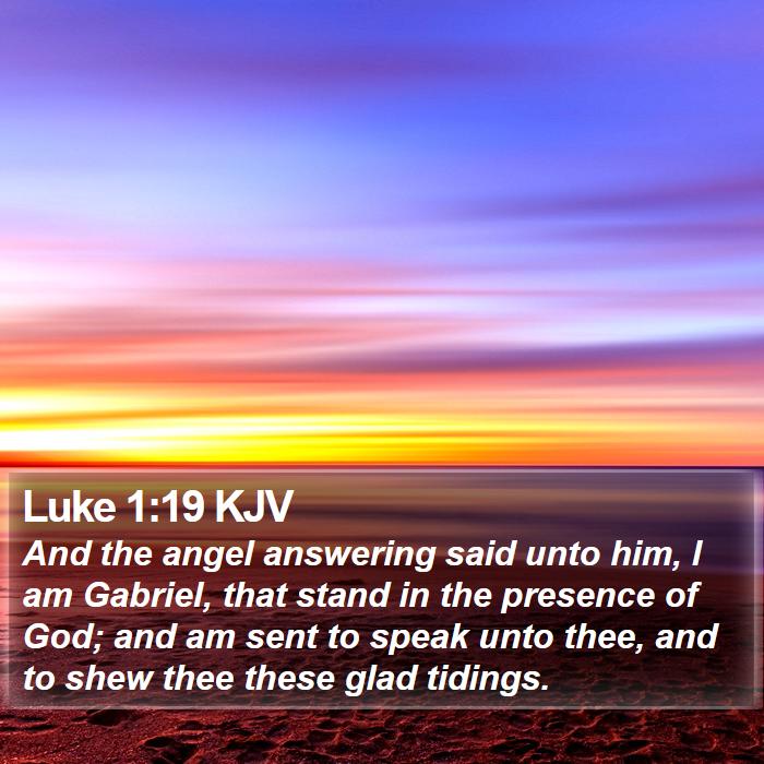 Luke 1:19 KJV Bible Study