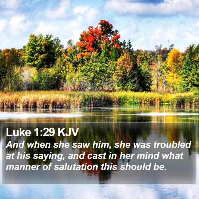 Luke 1:29 KJV Bible Study