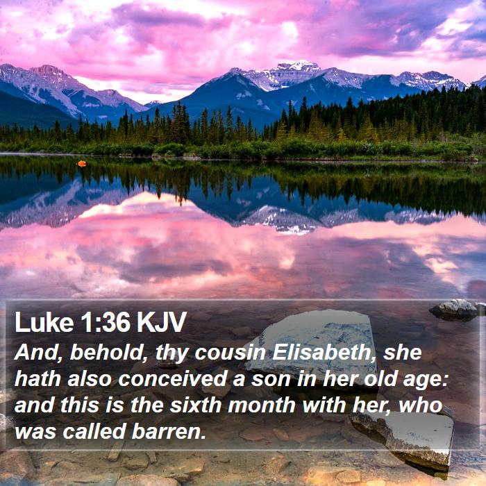 Luke 1:36 KJV Bible Study