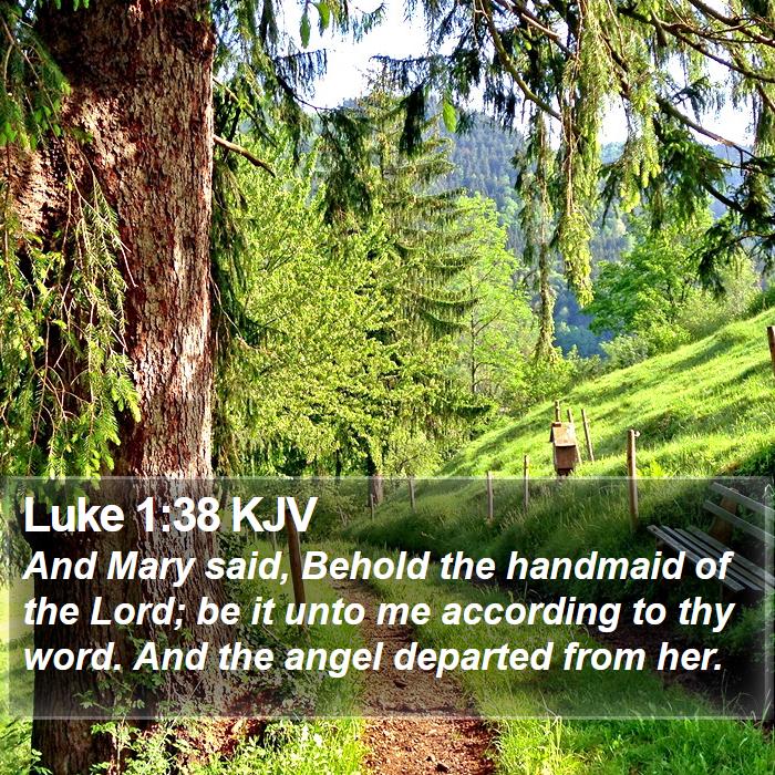 Luke 1:38 KJV Bible Study