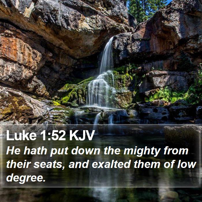 Luke 1:52 KJV Bible Study