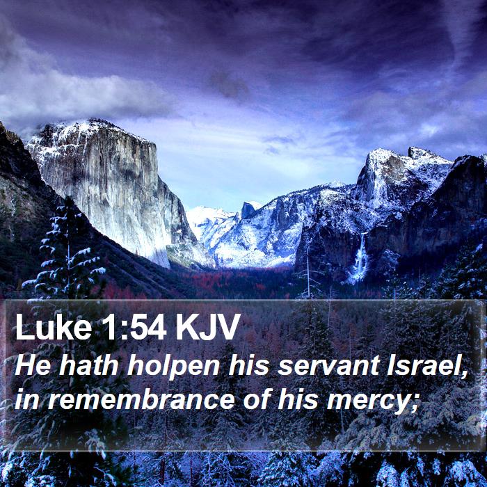 Luke 1:54 KJV Bible Study