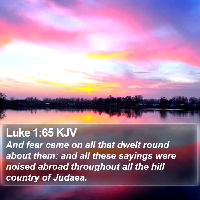 Luke 1:65 KJV Bible Study