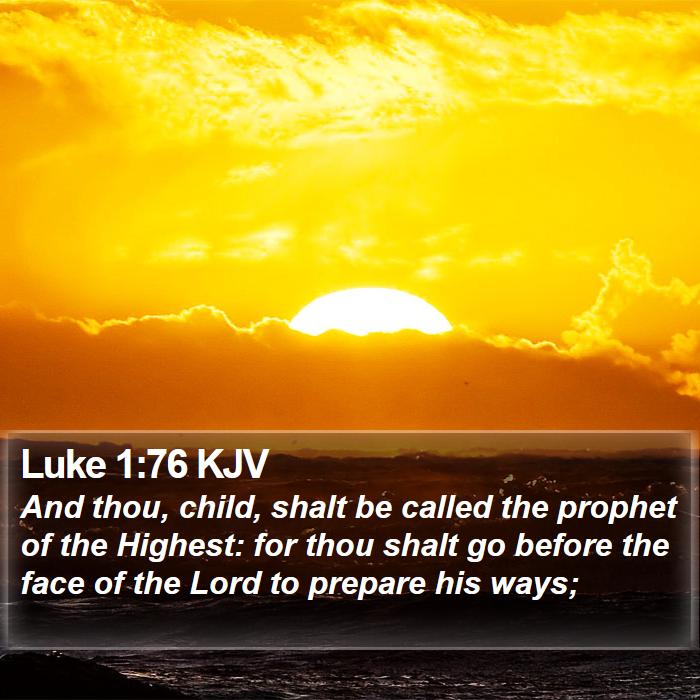 Luke 1:76 KJV Bible Study