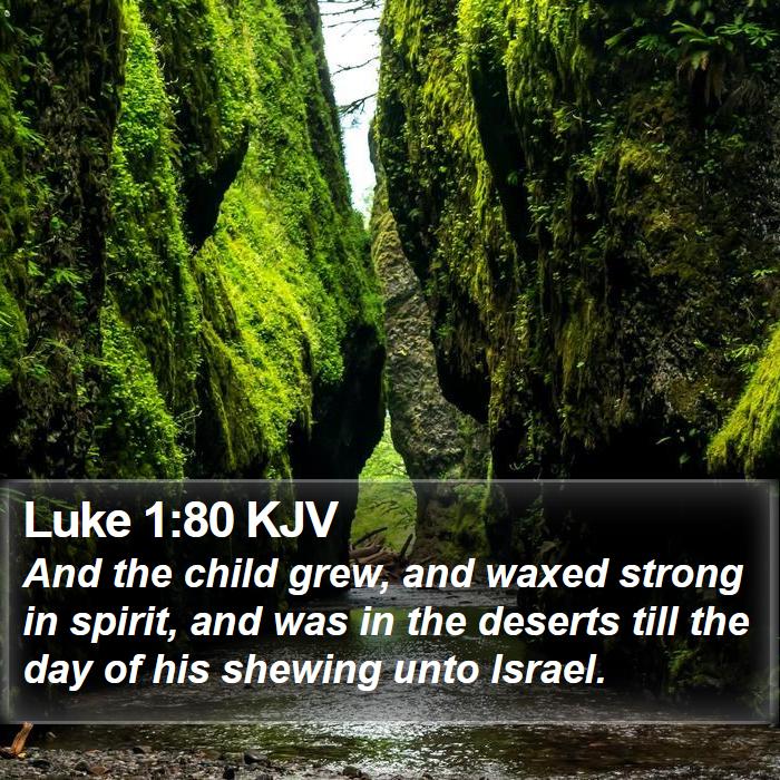 Luke 1:80 KJV Bible Study