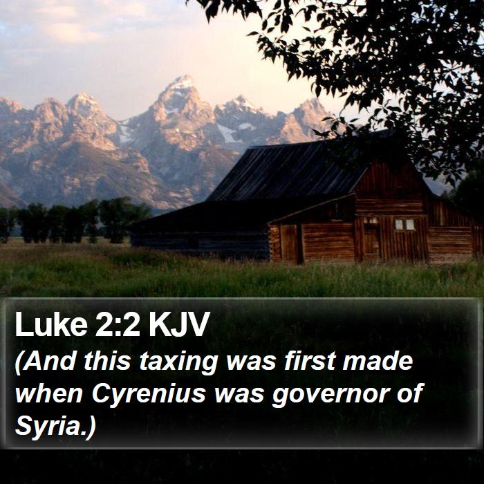 Luke 2:2 KJV Bible Study