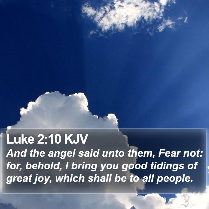 Luke 2:10 KJV Bible Study