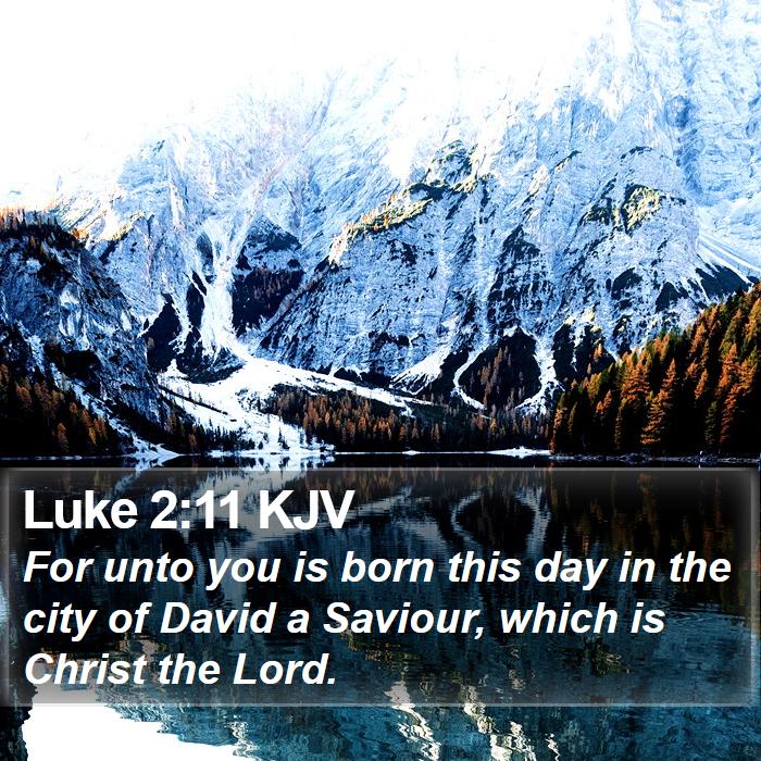 Luke 2:11 KJV Bible Study