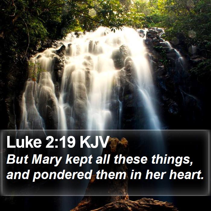 Luke 2:19 KJV Bible Study