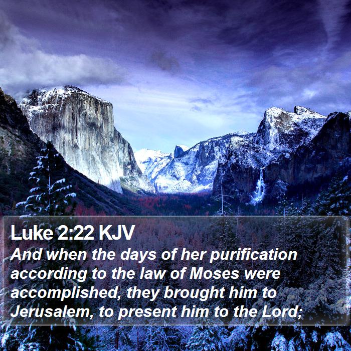 Luke 2:22 KJV Bible Study