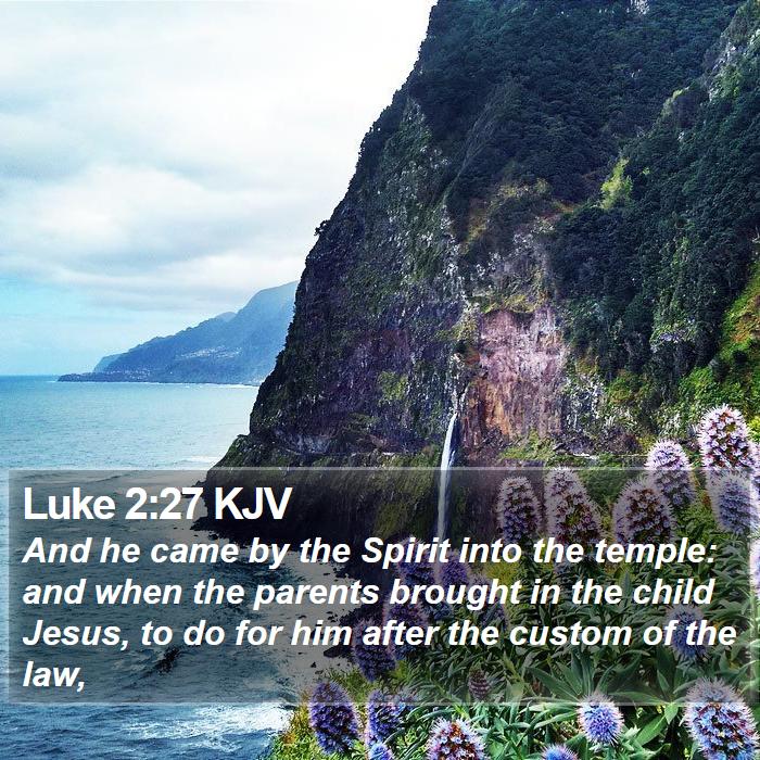 Luke 2:27 KJV Bible Study