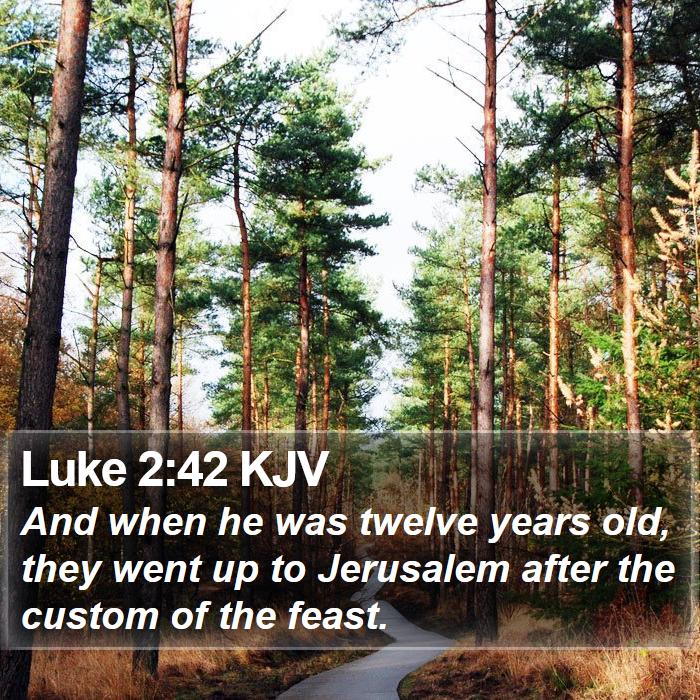 Luke 2:42 KJV Bible Study