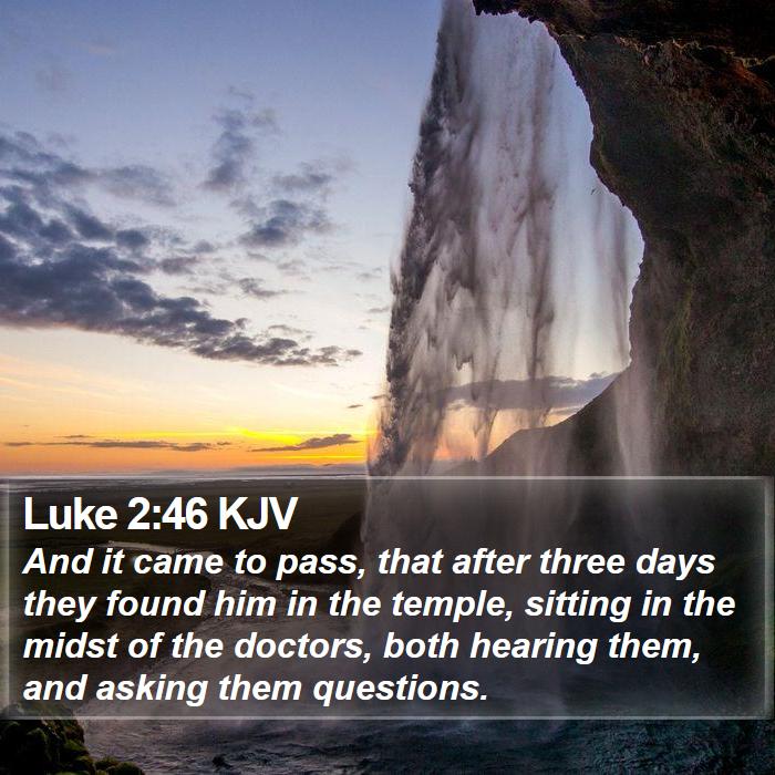 Luke 2:46 KJV Bible Study