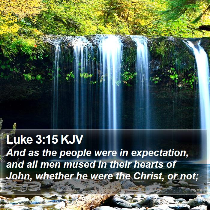 Luke 3:15 KJV Bible Study