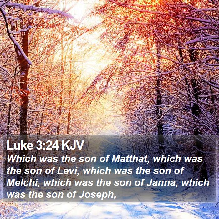 Luke 3:24 KJV Bible Study