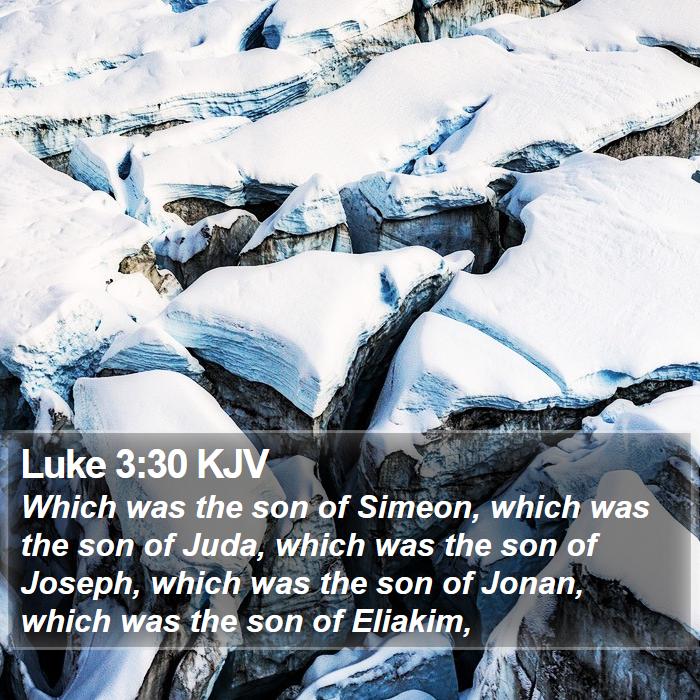 Luke 3:30 KJV Bible Study