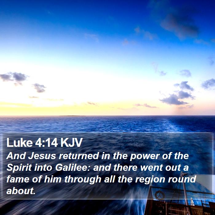 Luke 4:14 KJV Bible Study