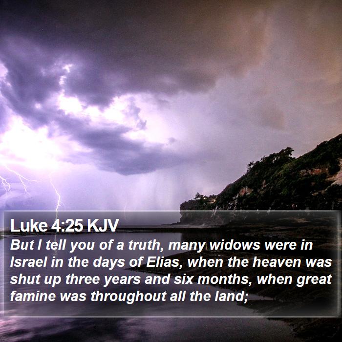 Luke 4:25 KJV Bible Study