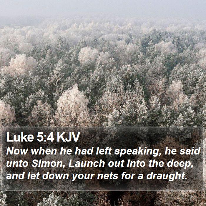 Luke 5:4 KJV Bible Study