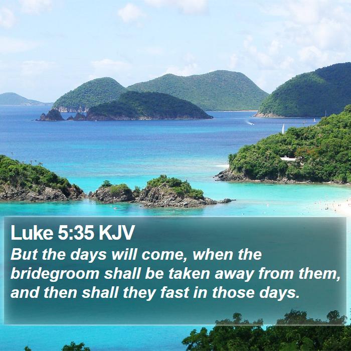 Luke 5:35 KJV Bible Study