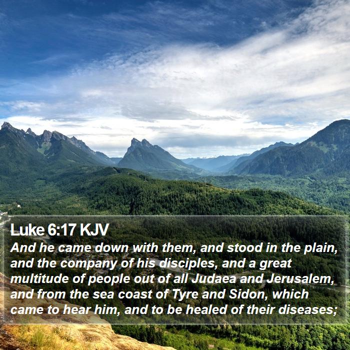 Luke 6:17 KJV Bible Study