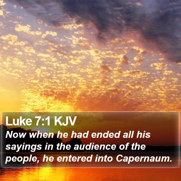 Luke 7:1 KJV Bible Study