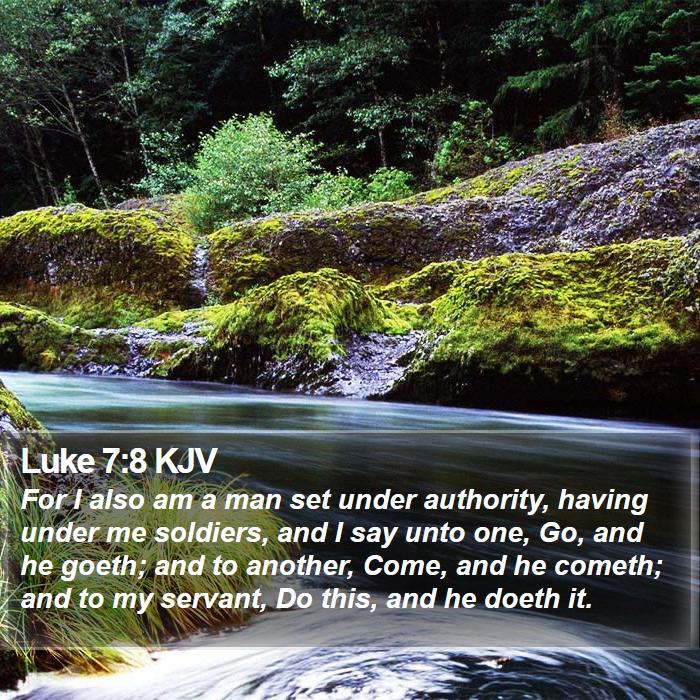 Luke 7:8 KJV Bible Study