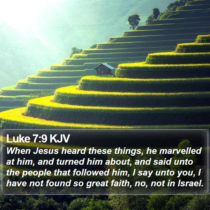 Luke 7:9 KJV Bible Study