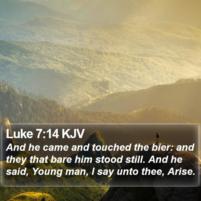 Luke 7:14 KJV Bible Study