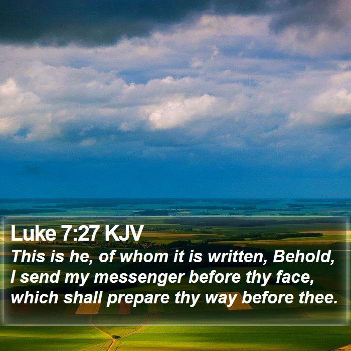 Luke 7:27 KJV Bible Study