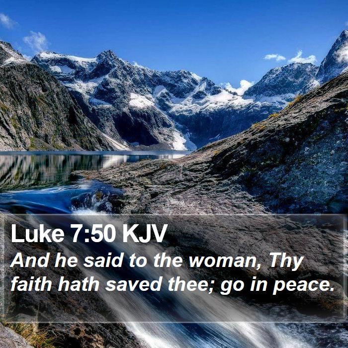 Luke 7:50 KJV Bible Study