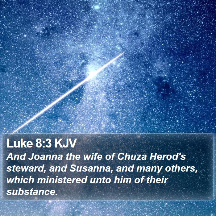 Luke 8:3 KJV Bible Study