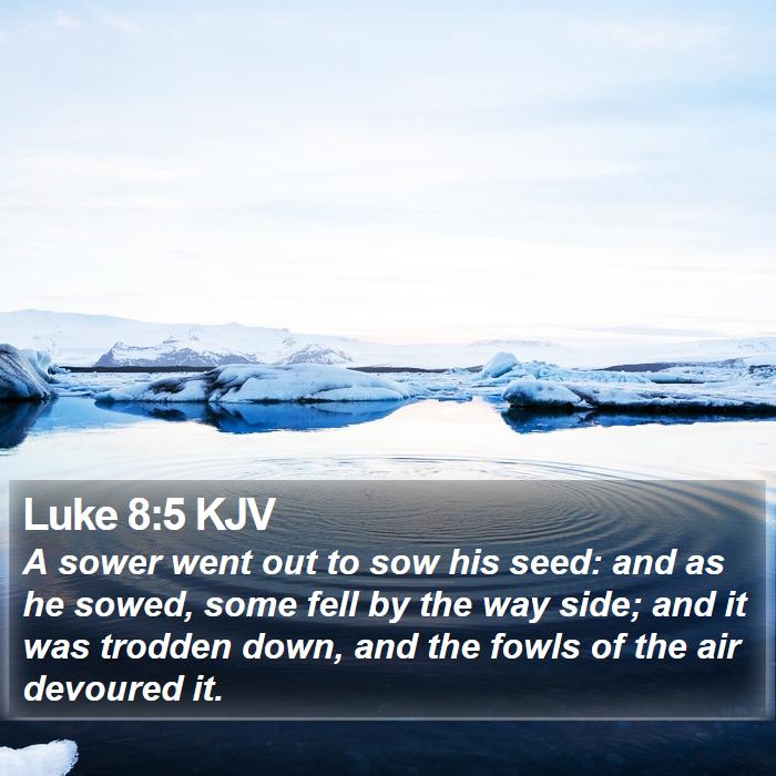 Luke 8:5 KJV Bible Study