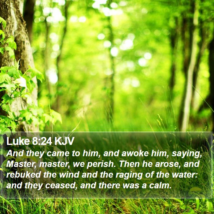 Luke 8:24 KJV Bible Study