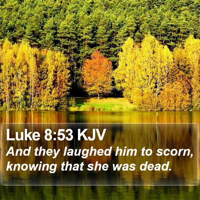 Luke 8:53 KJV Bible Study