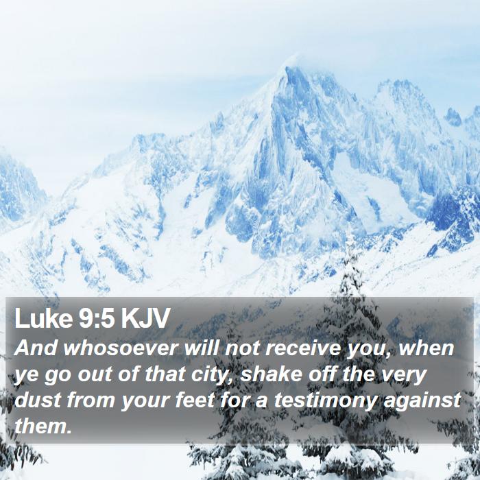 Luke 9:5 KJV Bible Study