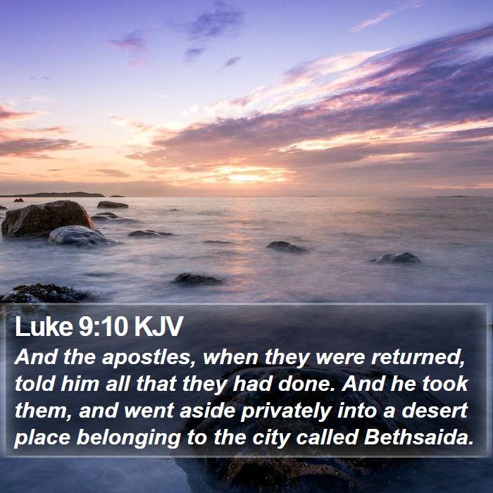 Luke 9:10 KJV Bible Study