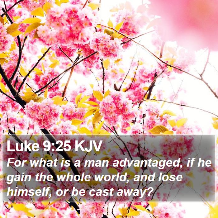 Luke 9:25 KJV Bible Study