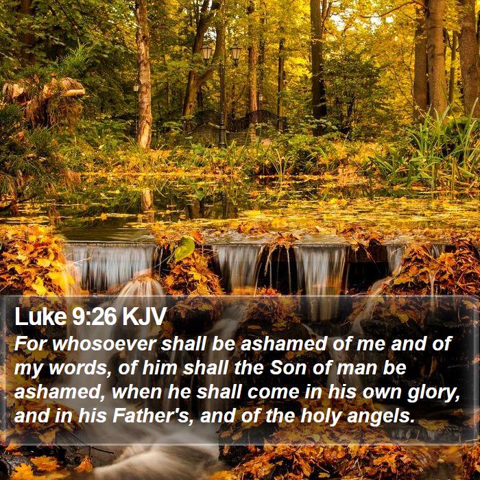 Luke 9:26 KJV Bible Study