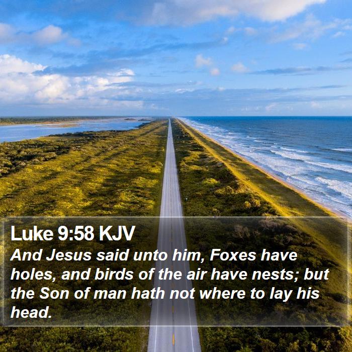 Luke 9:58 KJV Bible Study