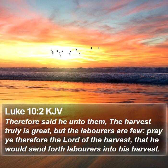 Luke 10:2 KJV Bible Study