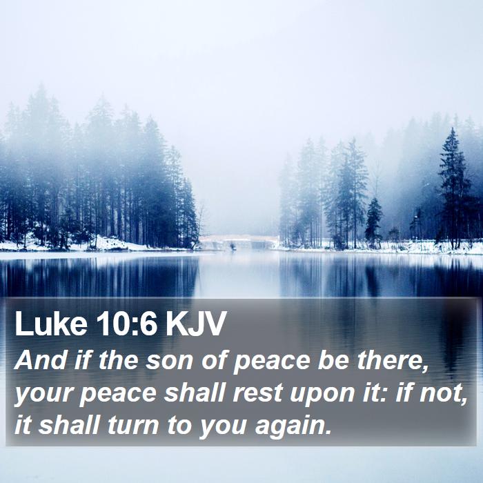 Luke 10:6 KJV Bible Study