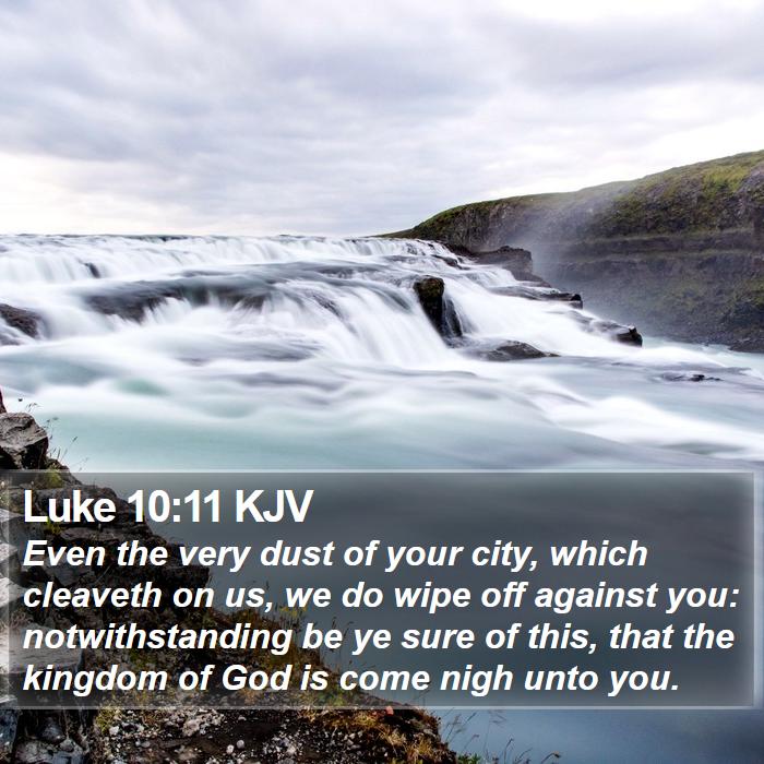 Luke 10:11 KJV Bible Study