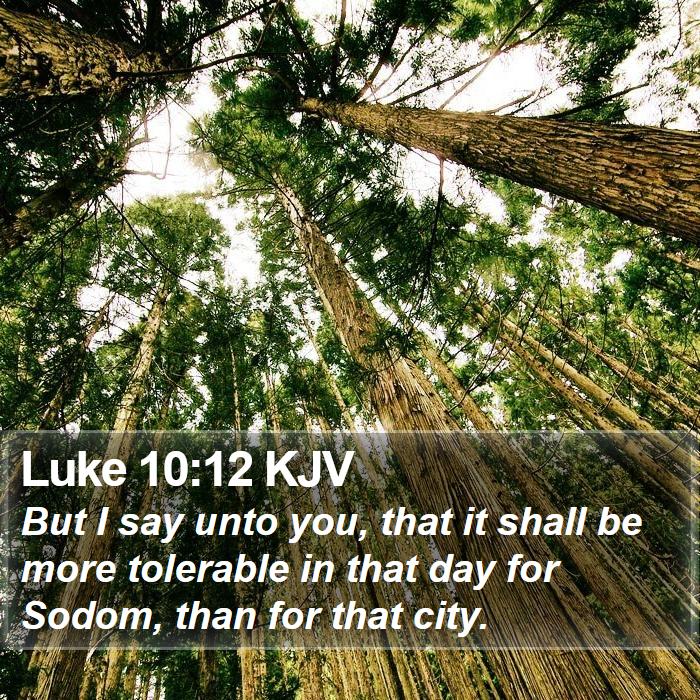 Luke 10:12 KJV Bible Study