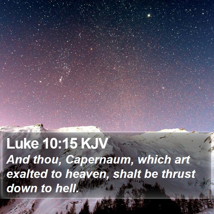 Luke 10:15 KJV Bible Study