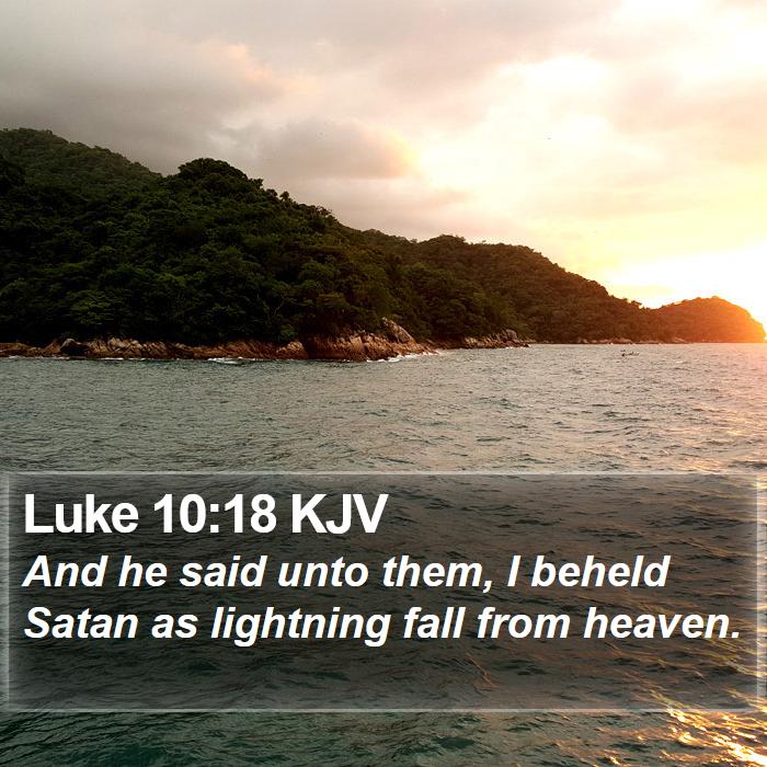 Luke 10:18 KJV Bible Study